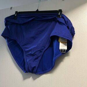 NWT Tummy Control Swim Panty Size 3X Kenneth Cole Reaction Blue